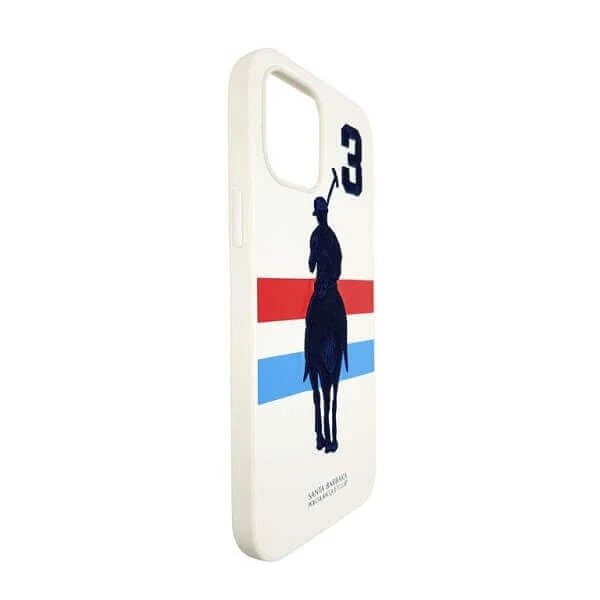 Santa Barbara Garner Series Genuine Leather White Case For iPhone